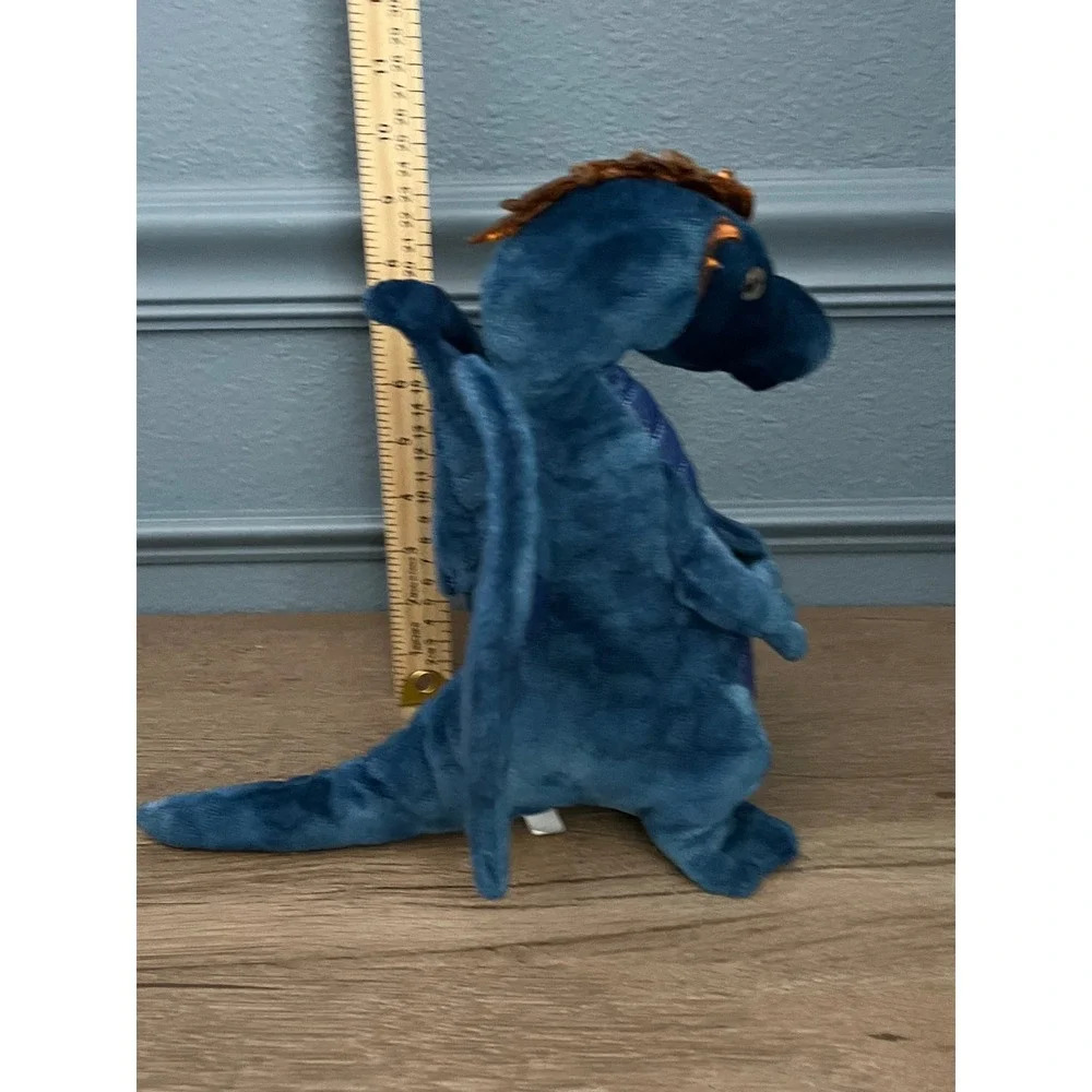 Douglas Plush Blue Dragon Stuffed Animal Toy Sparkle Wings‎ Metallic Eyes
